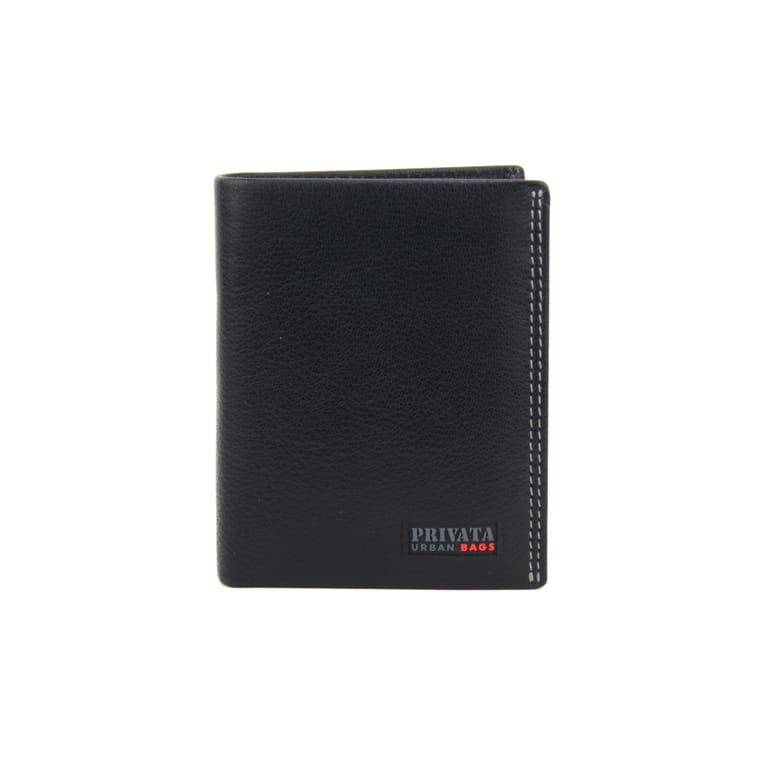 15328 cartera billetero tarjetero pequeña piel time privata Temprado negro