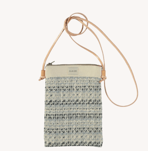móvil_coco bolso bandolera cordón mini téxtil franjas clover temprado azul