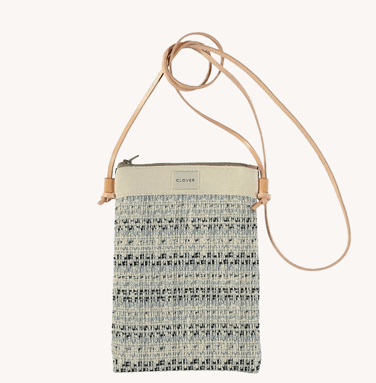móvil_coco bolso bandolera cordón mini téxtil franjas clover temprado azul
