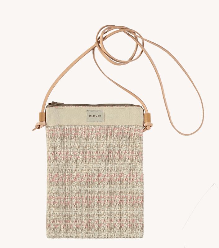 móvil_coco bolso bandolera cordón mini téxtil franjas clover temprado rosa