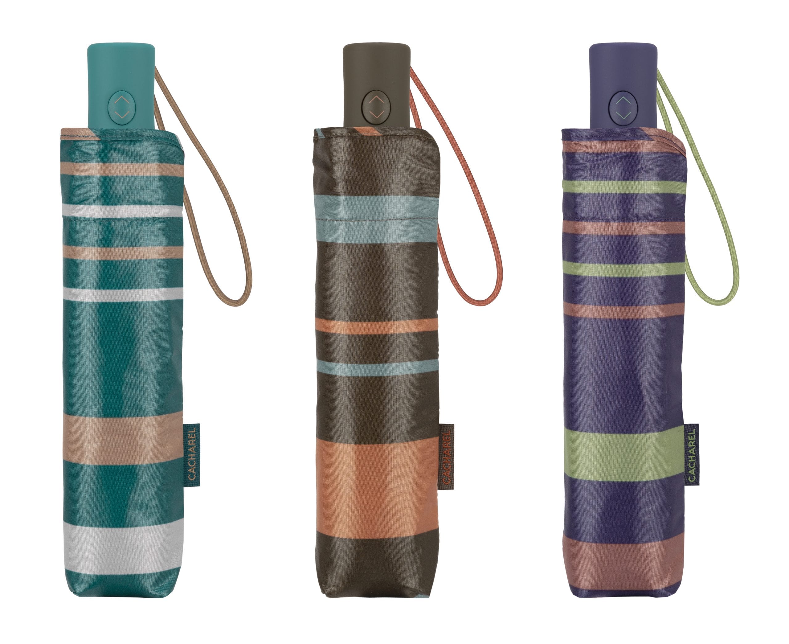 5490 paraguas plegable automático abrir cerrar windproof rayas temprado cacharel