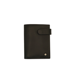 234_26 cartera billetero tarjetero monedero lengüeta piel naylor temprado negro