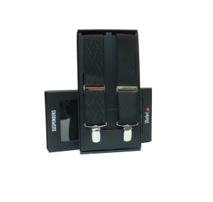 51A06 tirantes elásticos cuatro pinzas estampado dalvi temprado negro 2