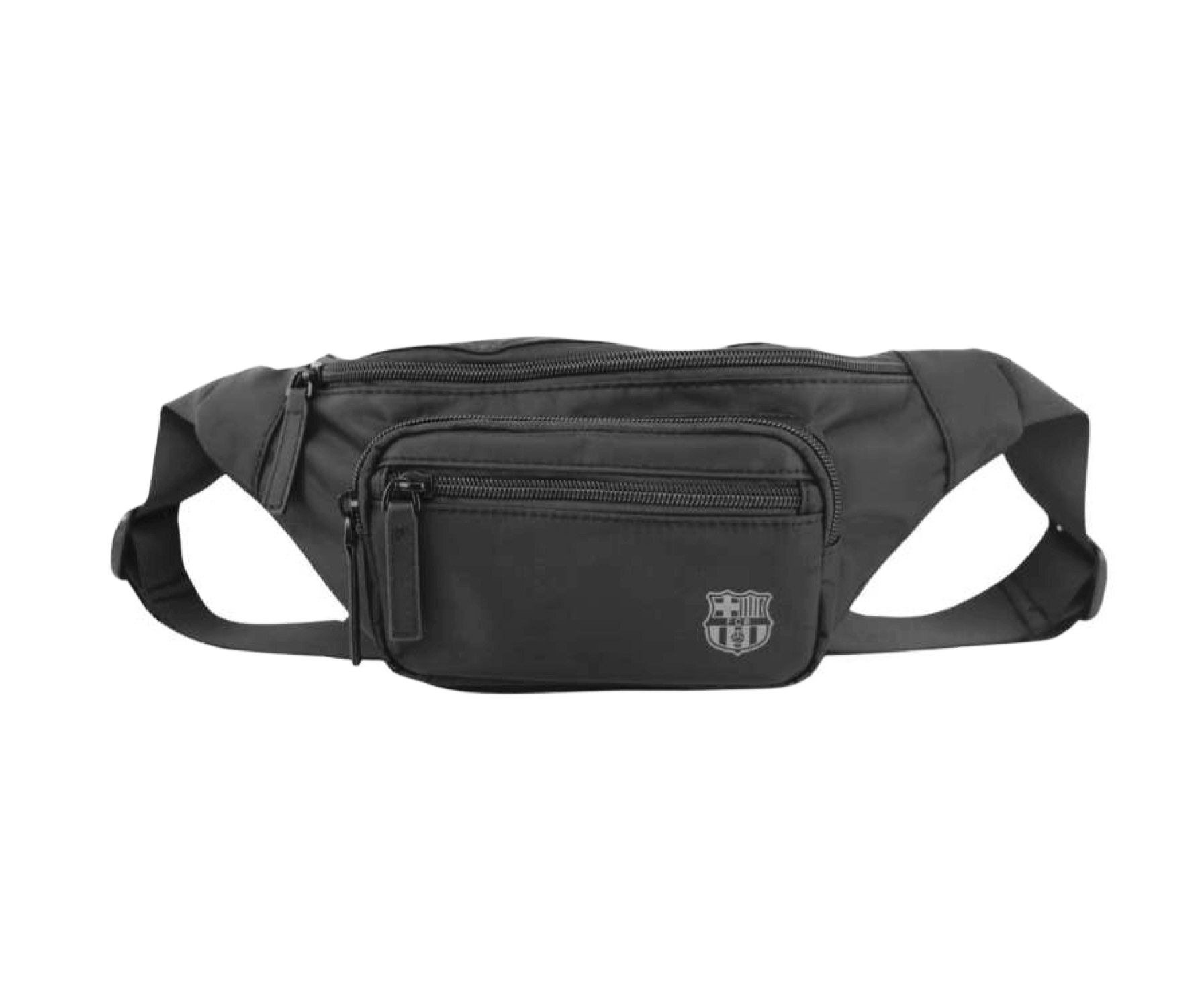 20 riñonera bandolera bolsillos nylon escudo barça isafi temprado negro