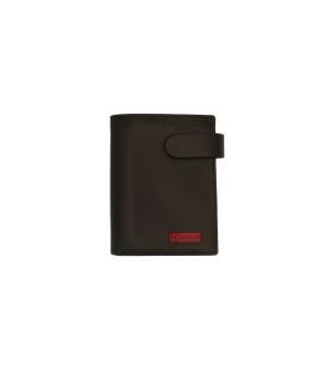 234_7 cartera billetero tarjetero monedero cierre lengüeta bicolor naylor temprado negro rojo