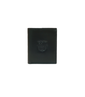2498 cartera billetro tarjetero monedero piel escudo barça isafi temprado negro