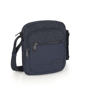 546311 bolso bandolera bolsillo tablet nylon resinado sintético clark gabol azul