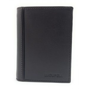 40442 cartera billetero tarjetero monedero piel Lugupell marrón oscuro interior