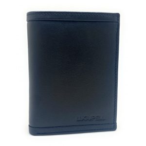 40661 cartera billetero monedero tarjetero piel lugupell negro