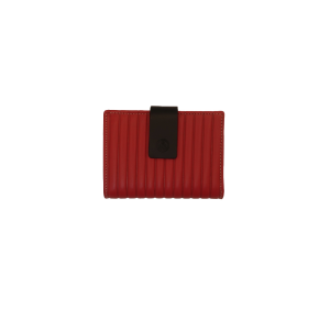 40984 billetero monedero tarjetero pequeño piel rayas new ecuador lugupell rojo